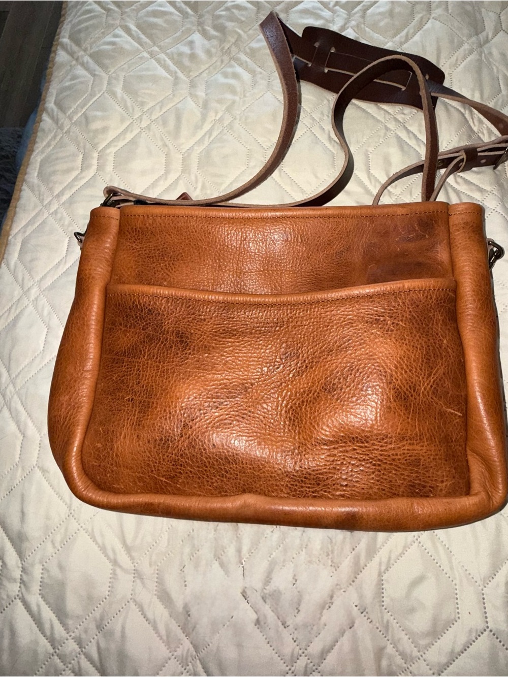 Go Forth Goods Large Rennie crossbody in Peanut Bison
